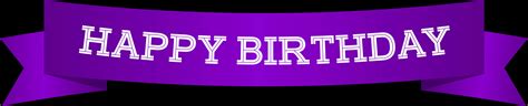 Download Purple Happy Birthday Banner | Wallpapers.com