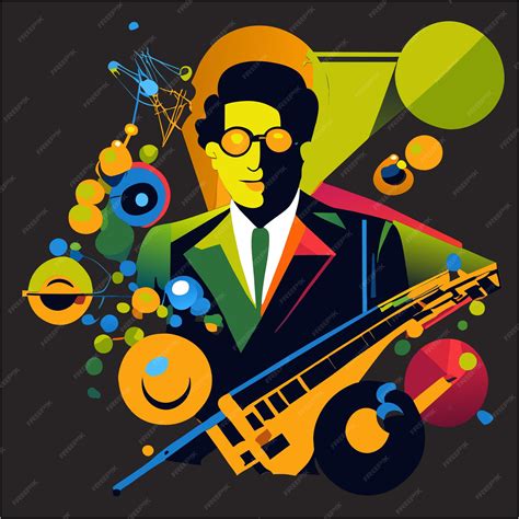 Premium Vector | Innovation at the intersection science art and music ...