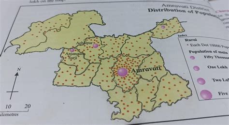 Which part of the map shows sparse distribution of population? - Brainly.in