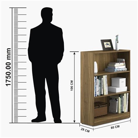 Buy Helios William 3-Tier Book Shelf - Brown from Helios by Home Centre ...