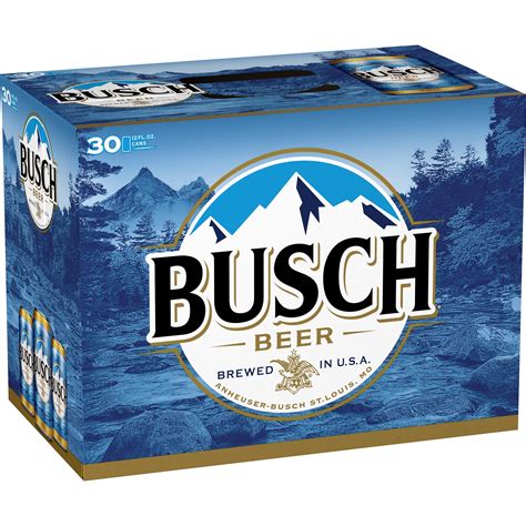 Busch Beer, 30 Pack Beer, 12 FL OZ Cans, 4.3% ABV - Walmart.com ...