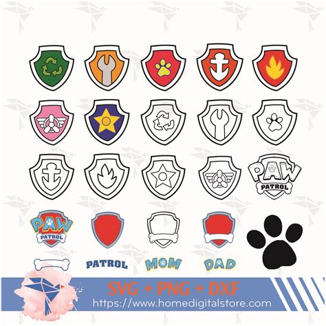 Paw Patrol Logo SVG, PNG, DXF
