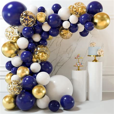 MIAHART 135 Pcs Navy Blue Gold Balloons Garland Arch India | Ubuy