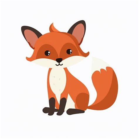 Illustration Charakter Vektor niedliches Tier Zeichentrickfilm Happy ...
