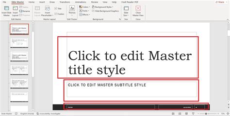 Image result for PowerPoint Master Slide Editable Text