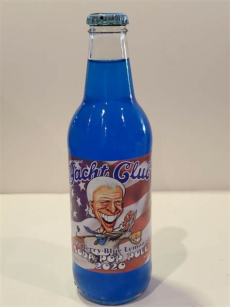 Biden RI Yacht Club Soda Pop Bottle "Joe's Berry-Blue Lemonade" Memento ...