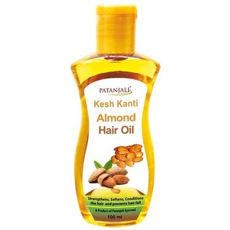 Patanjali Kesh Kanti Almond Hair Oil - Strengthens, Softens, Condition ...