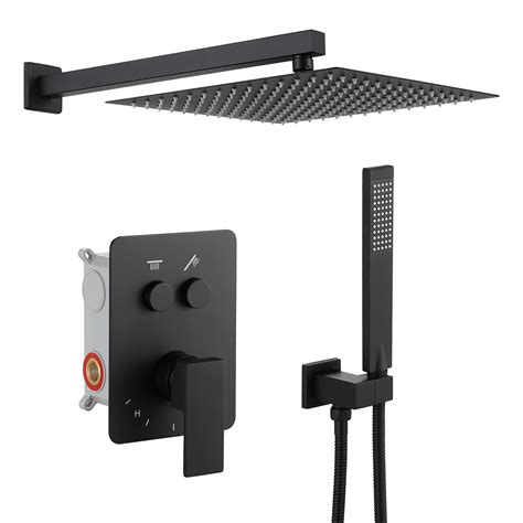 Buy KES Shower Faucets Sets Complete with Push-Button Diverter 12-Inch ...