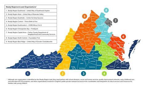 The Five Regions of Virginia Map | Virginia Map