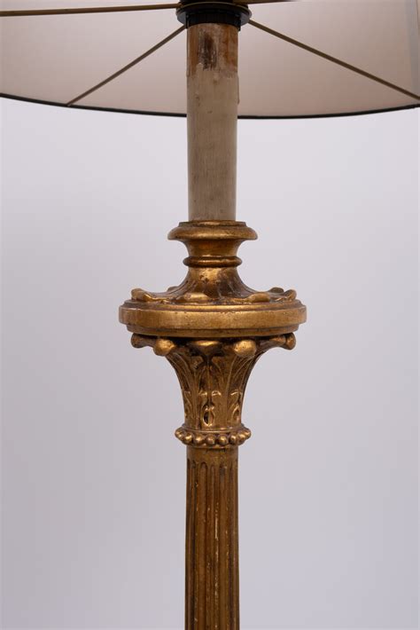 Italian Rococo Wooden floor lamp Antique Gold 1950s – Oldenbeuving ...