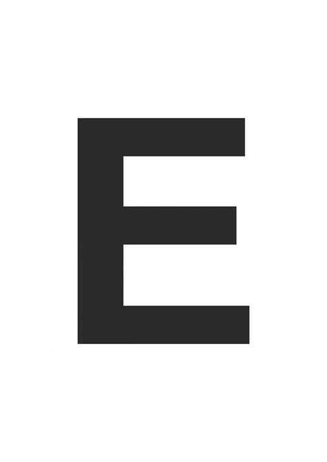 Letter E Template Printable - Printable Calendars AT A GLANCE