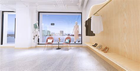 70平米服装店简约设计案例_成都正青年装饰设计公司