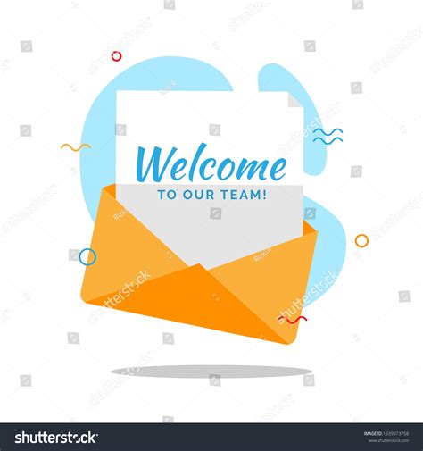 Welcome Our Team Greeting Card Template Stock Vector (Royalty Free ...