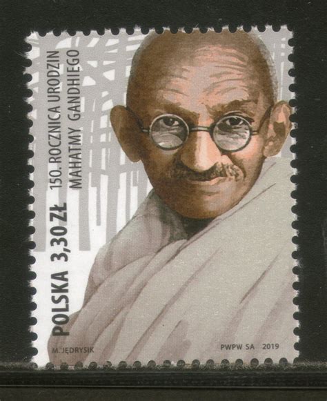 Poland 2019 Mahatma Gandhi of India 150th Birth Anniversary 1v MNH # 3 ...