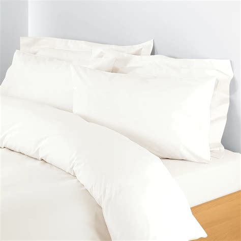 John Lewis Polycotton Percale Duvet Covers, Cream - review, compare ...