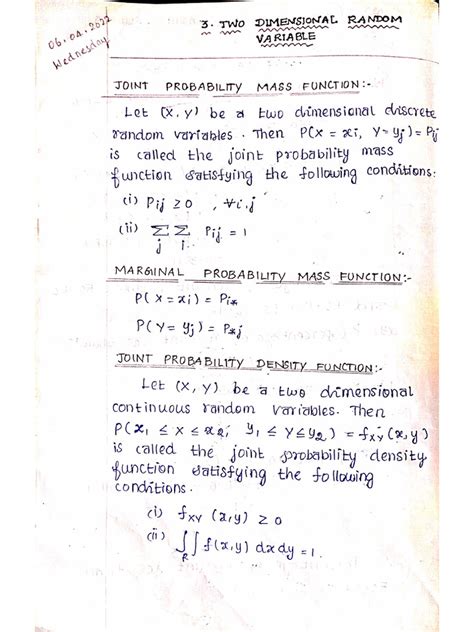 Image result for What Is Two Dimensional Random Variable