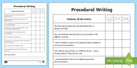 Procedural Writing PowerPoint (teacher made)