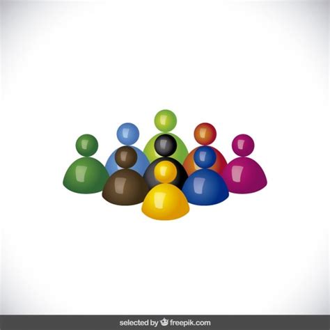 Colorful 3d avatars | Free Vector