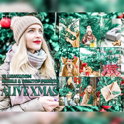 12 Alive Xmas Lightroom Presets, Christmas Mobile Preset, December ...