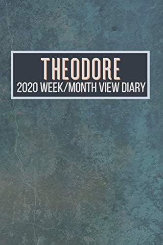 THEODORE 2020 Week/Month View Diary: January to December 2020 Week and ...