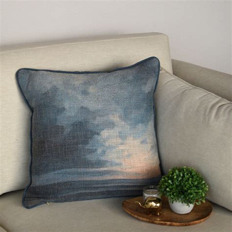 Lakeview Calm Cushion Cover – Oblique