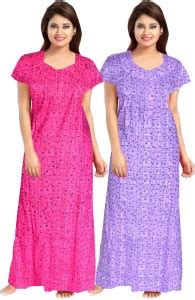 Khushi Print Women Nighty Set - Buy Khushi Print Women Nighty Set ...
