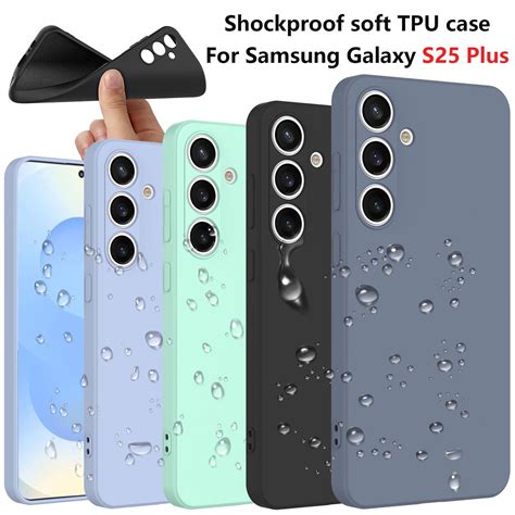 For Samsung Galaxy S25 Plus Case Silicone Cover, Tekcoo Shockproof ...
