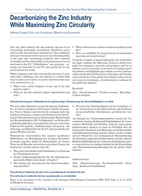 Climate Change | ZINC. International Zinc Association