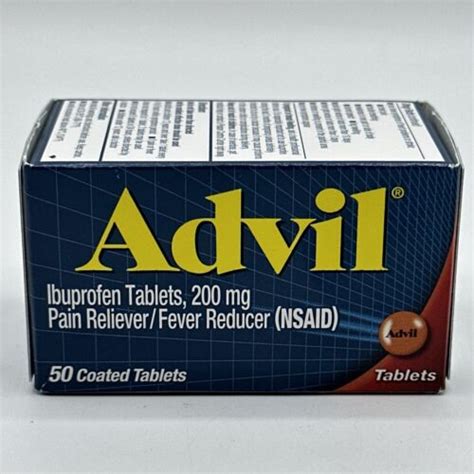 Advil 200mg 50 Coated Tablets Pain Reliever Fever | Ubuy India