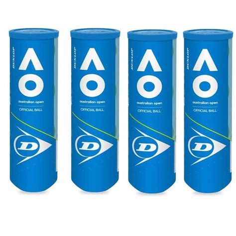 DUNLOP Rubber Tennis Balls, (Green)|4 Cans | 12 Balls (3 Balls/Can ...