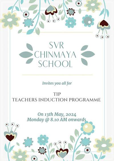 SVR Chinmaya School : School : High School : Higher Education : Montessori