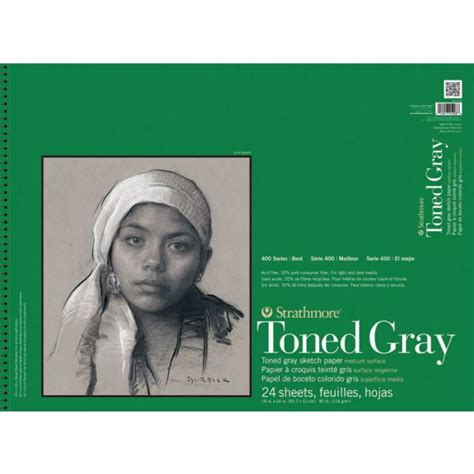 htconline.in| Strathmore 400 Series Toned Sketch Gray Pad - 118 gsm 18 ...
