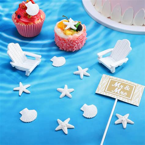 Kathfly 13 Pcs Beach Chair Cake Decoration Wedding Beach India | Ubuy