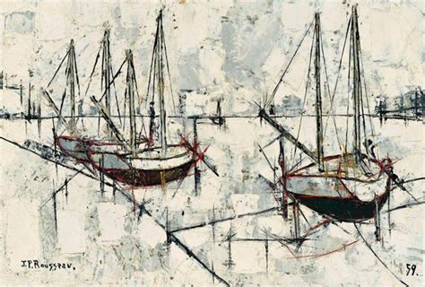 The Harbor (Le Port) - Jean Pierre Rousseau - Posters by Jean Pierre ...