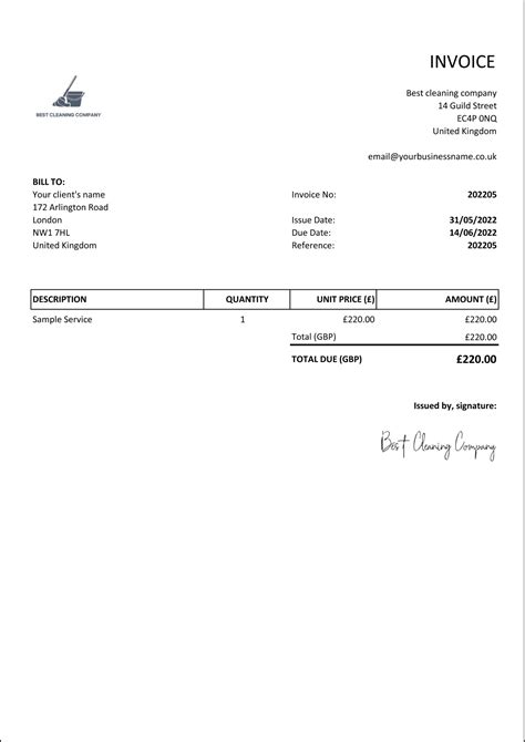 Image result for Simple Invoice Template