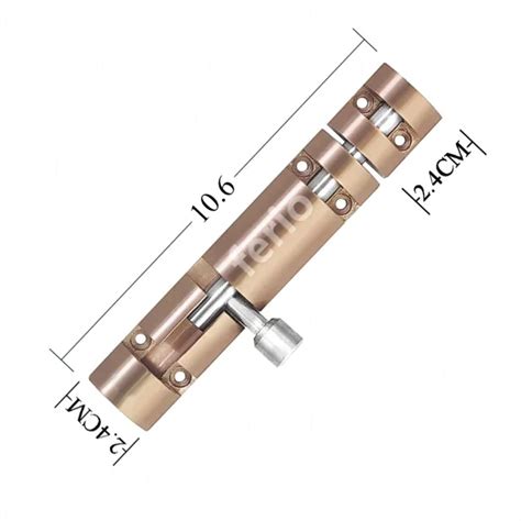 Rose Gold 4 Inch Tower Bolt Door Stopper | Pack of 2