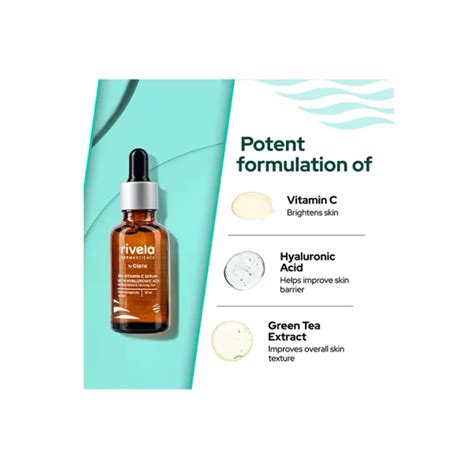Rivela Dermascience 10% Vitamin C with Hyaluronic Acid Serum 30ml ...