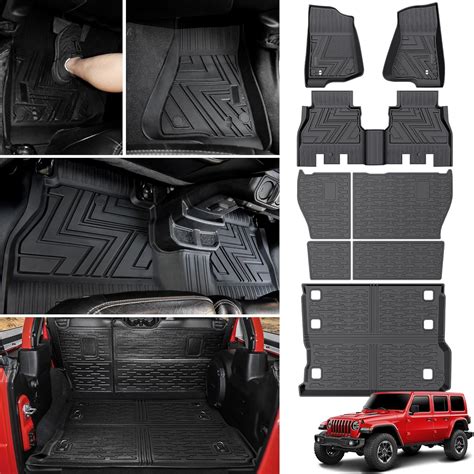 Amazon.com: Utiiy Cargo Mat Fit for 2018-2023 Jeep Wrangler JL ...