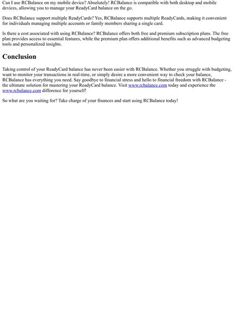 PPT - RCBalance: The Ultimate Solution for Mastering Your ReadyCard ...