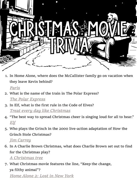 Christmas Trivia For Adults - 11 Free PDF Printables | Printablee