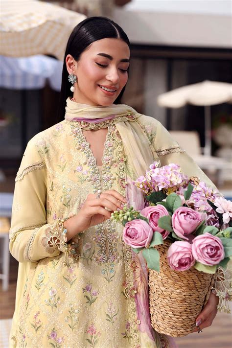 3 Piece Unstitched Embroidered Lawn Suit - [MPT-3001-A] – Nour