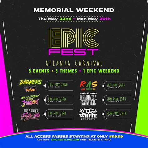 EPIC FEST ATLANTA CARNIVAL | 6 EVENTS 6 THEMES 1 PRICE, MULTIPLE ...