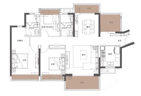 2.2 - 其它风格三室两厅装修效果图 - 设计15595216872设计效果图 - 每平每屋·设计家