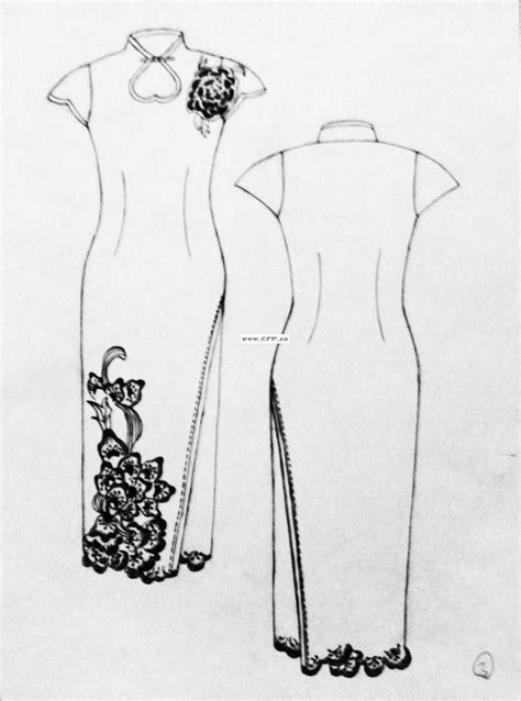 旗袍-婚纱礼服设计-服装设计