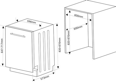 Standard Dishwasher Depth In Mm at Ida Asher blog