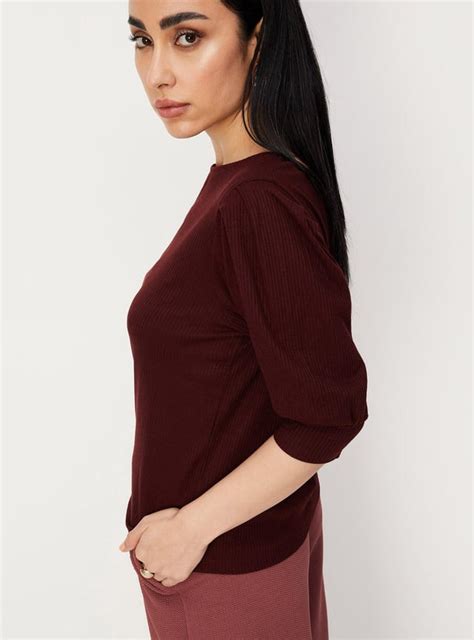 Buy Women Rib Knit Tie-Up Back Top Online at just Rs. 699.0 ...