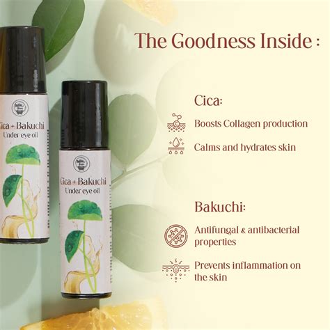 Cica + Bakuchi Under eye oil – Bubblefarm
