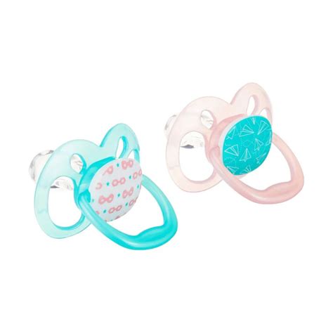 Dr. Brown’s™ Advantage™ Pacifiers, Bulb-Pink & Green-Pack 2 count ...