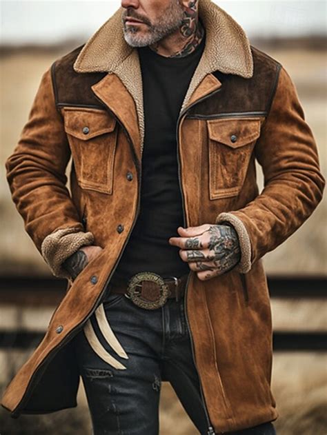 Men's Winter Jacket Fleece Jacket Casual Jacket Vacation Daily Thermal ...