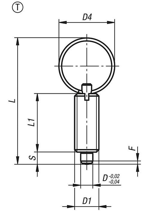 Indexing plungers, steel or stainless steel without collar, with ...